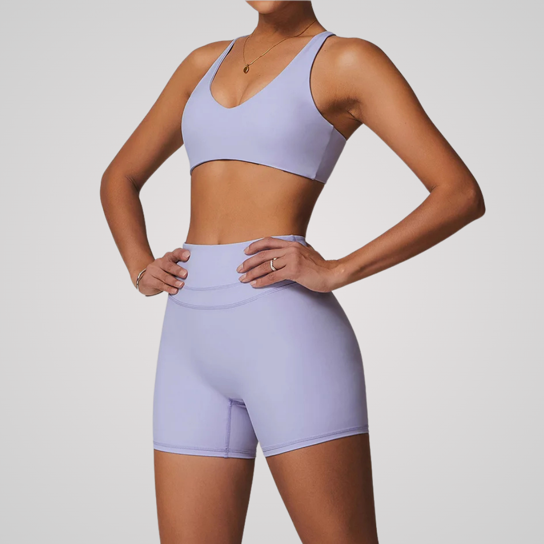 EMMELINE HIGH-WAISTED SEAMLESS SHORTS