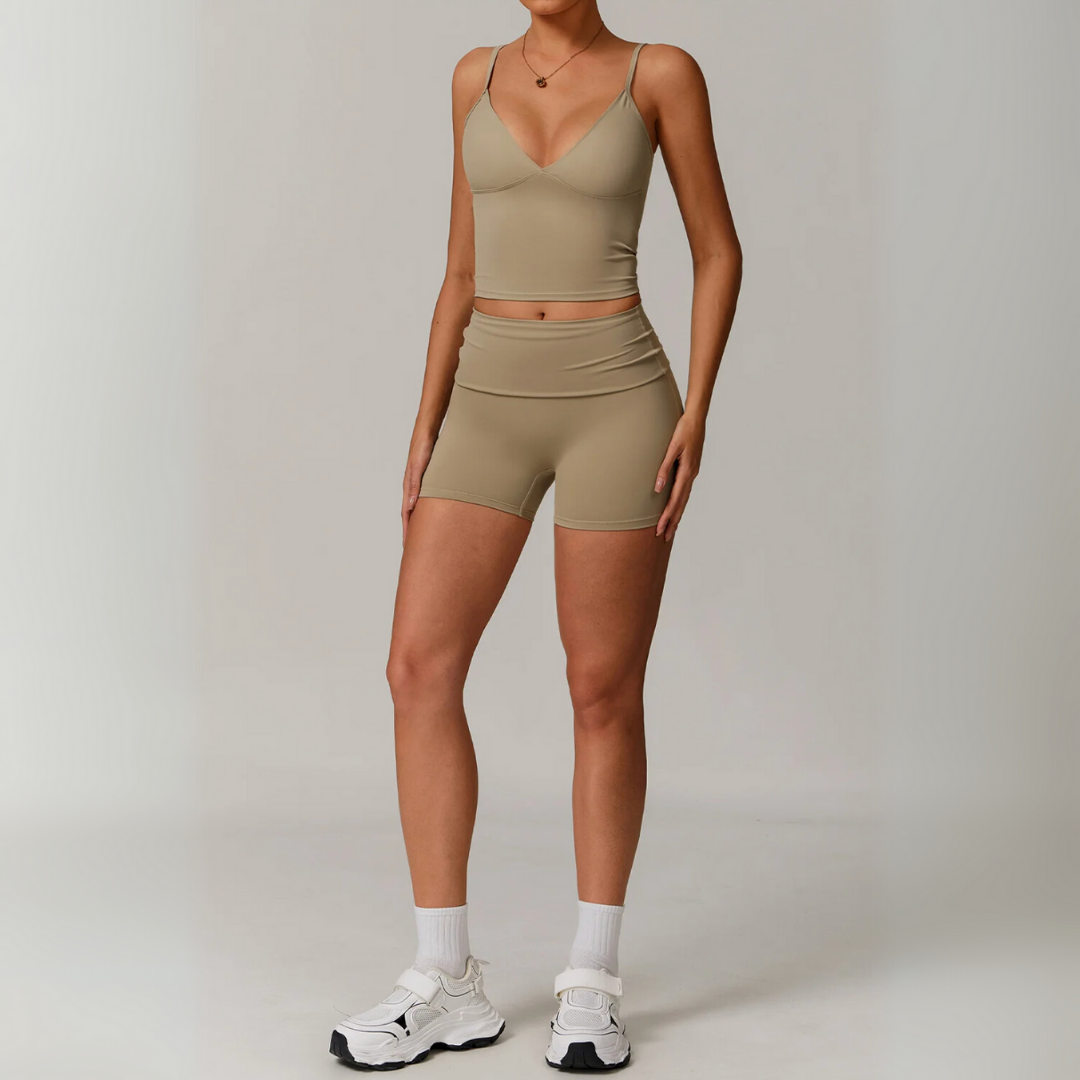 THE PLUNGE SINGLET & SHORTS SET
