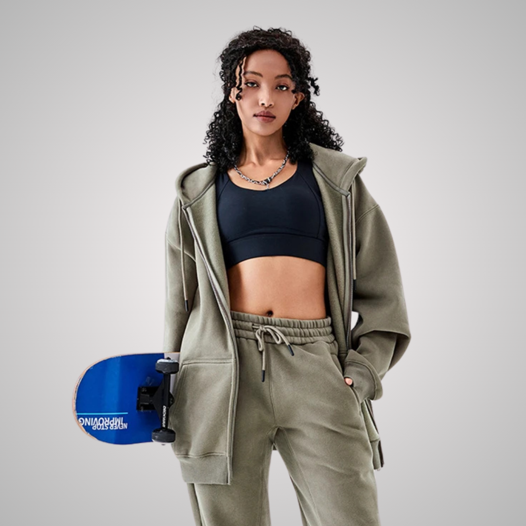 MODENA UNISEX ZIP FRONT HOODIE