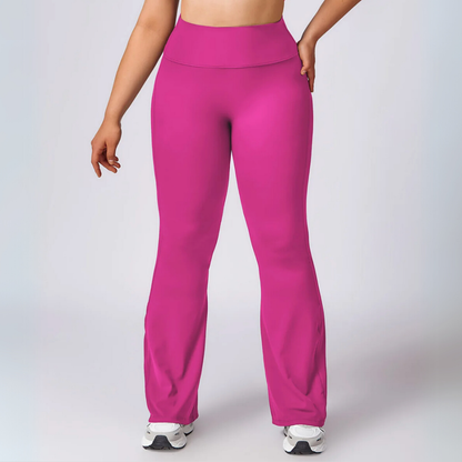 THE SABLE HIGH-WAISTED FLARED LEGGINGS-Leggings-Gym Giants