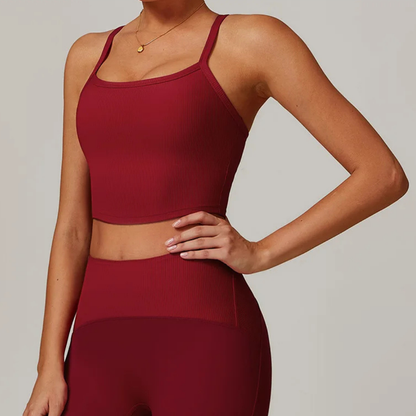 TRACER RIBBED CROP SINGLET
