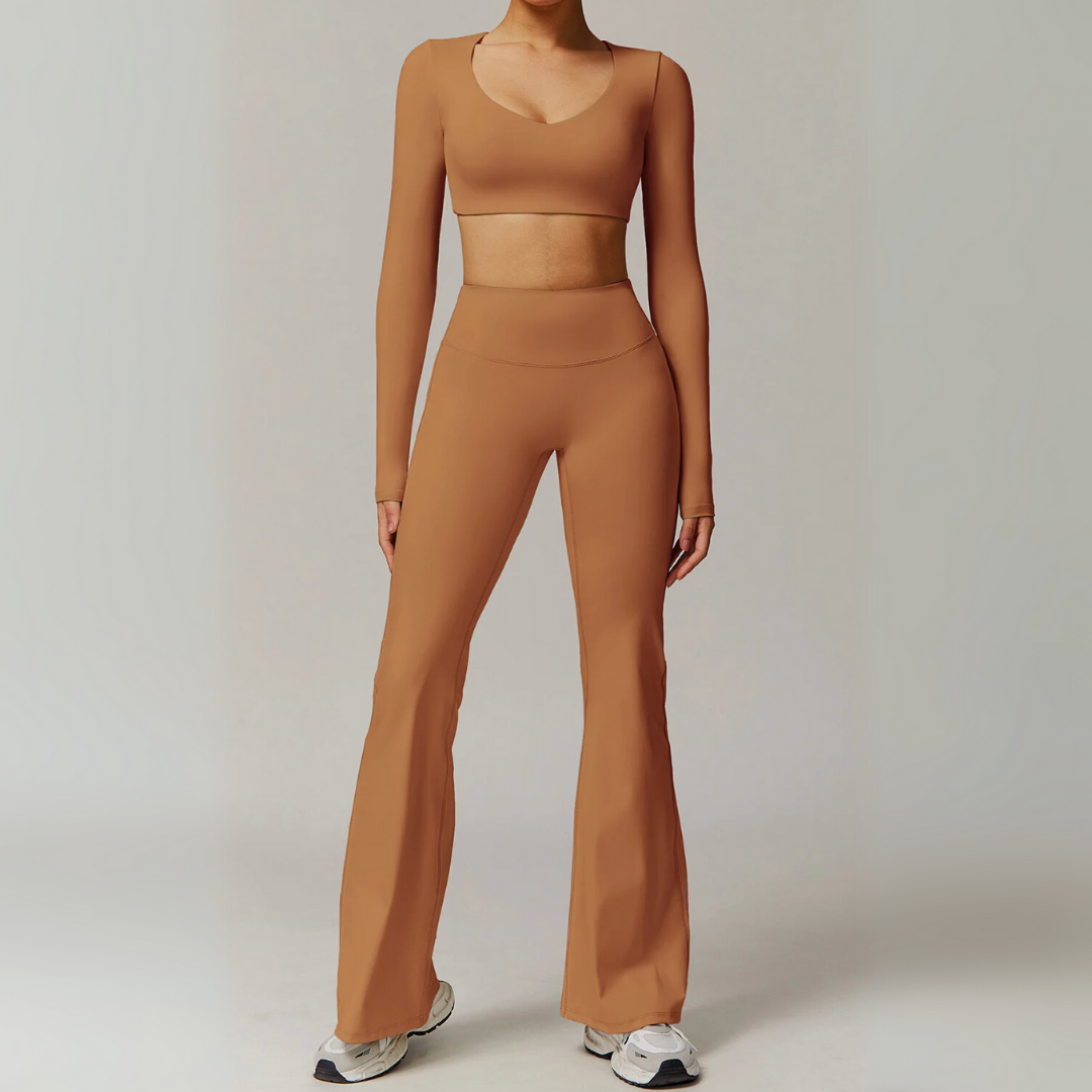 ALINA FLARED MID-RISE LEGGINGS