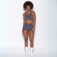 TANGIER SEAMLESS SHORTS & SPORTS BRA SET