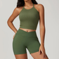 LUMEN V WAISTED SHORTS-Shorts-Gym Giants