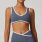 ARALINA SEAMLESS V-NECK SPORTS BRA