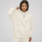 VEIL FLEECE-LINED UNISEX COTTON HOODIE