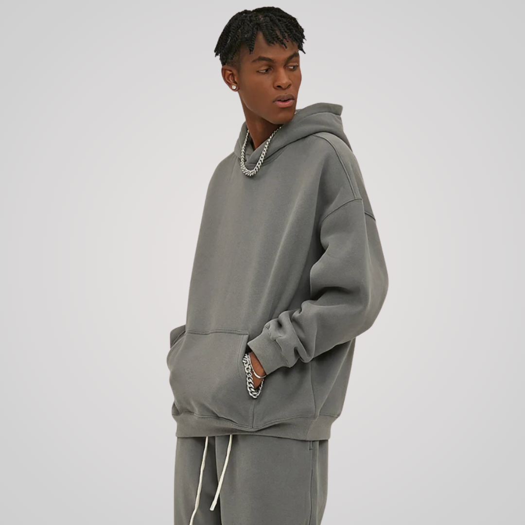 VEIL FLEECE-LINED UNISEX COTTON HOODIE