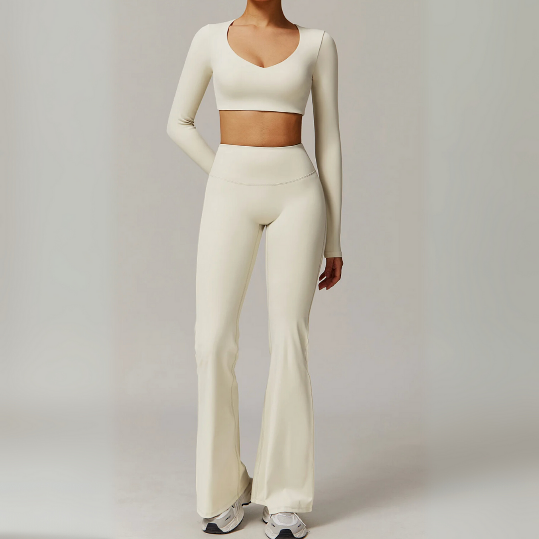 ALINA FLARED MID-RISE LEGGINGS