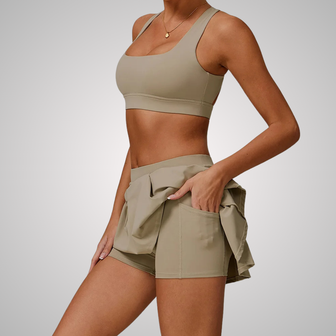 ZAFIRA PLEATED TENNIS SKIRT