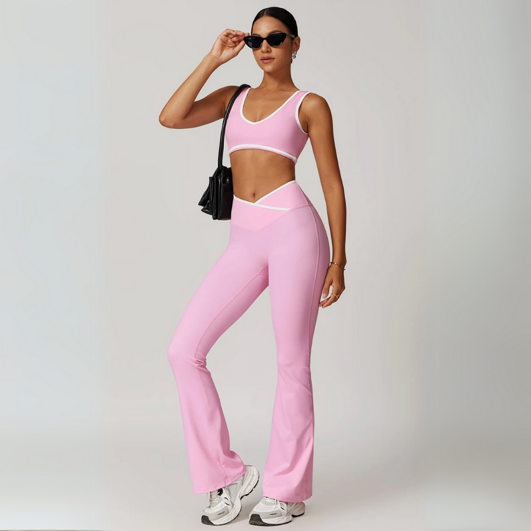 THE SERINA CONTOUR FLARE LEGGINGS