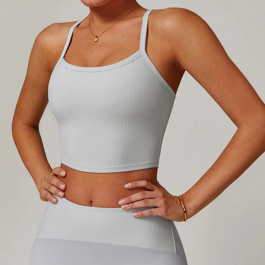 TRACER RIBBED CROP SINGLET
