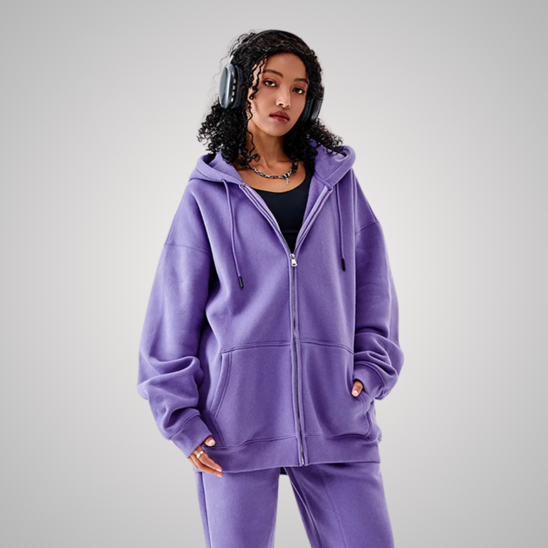 MODENA UNISEX ZIP FRONT HOODIE