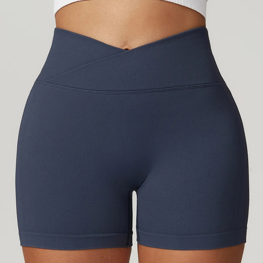 LUMEN V WAISTED SHORTS-Shorts-Gym Giants