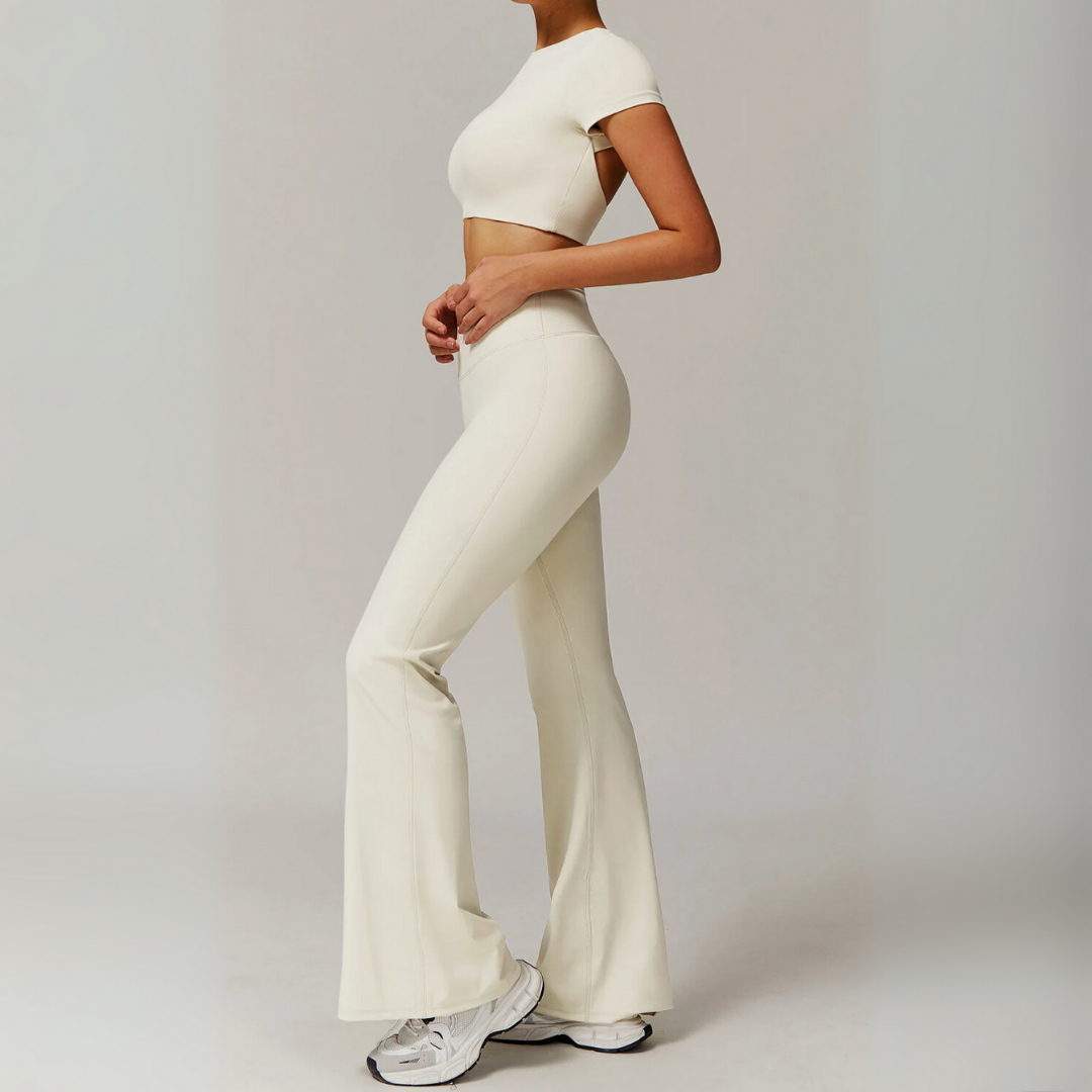 ALINA FLARED MID-RISE LEGGINGS