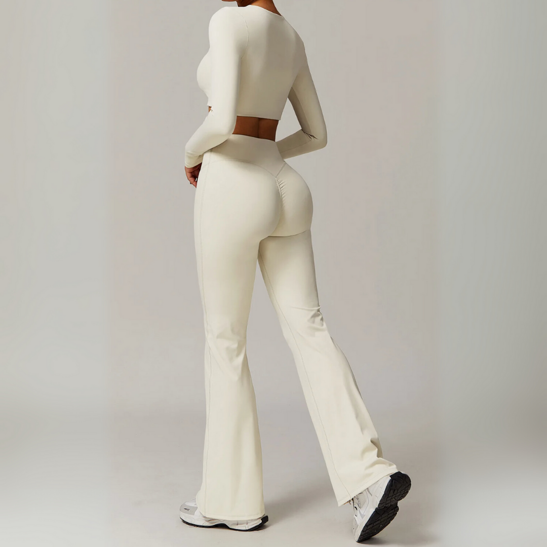 ALINA FLARED MID-RISE LEGGINGS