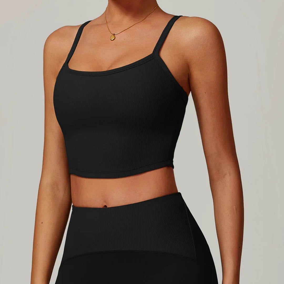 TRACER RIBBED CROP SINGLET