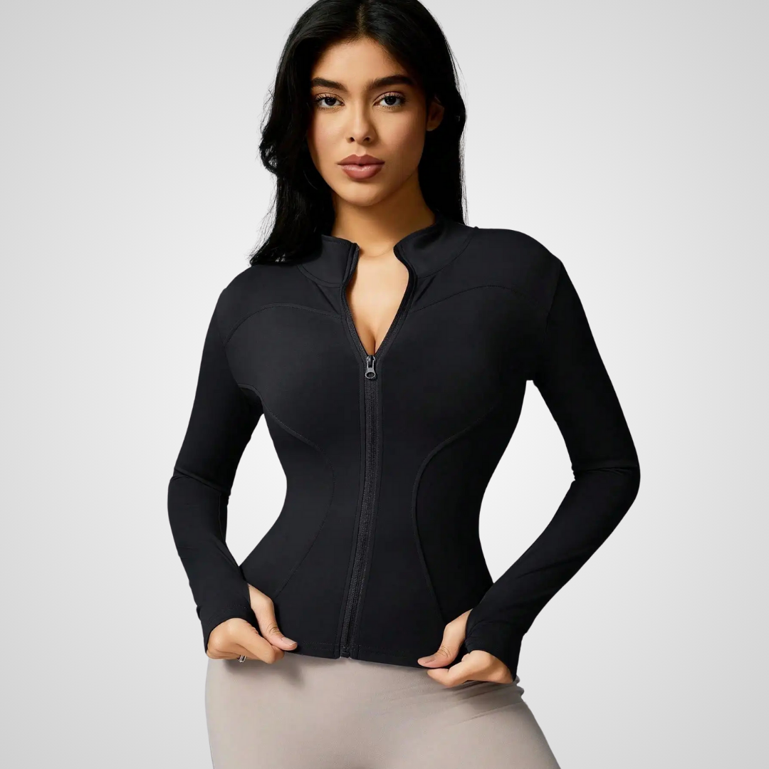 THE INDIRA CONTOUR ZIP JACKET-Jackets-Gym Giants