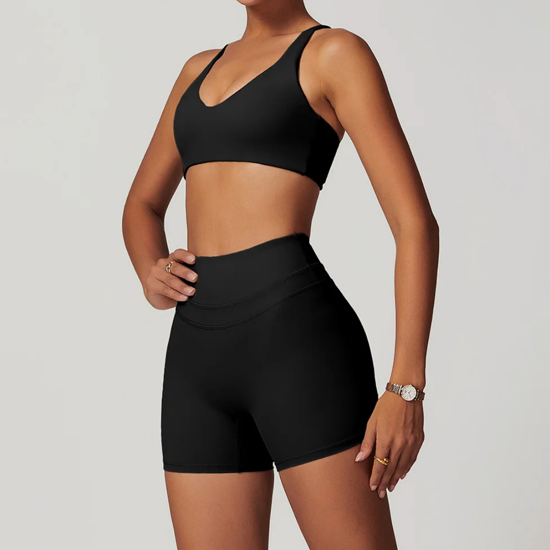 EMMELINE TWIST-BACK SPORTS BRA