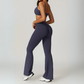 THE TARIJA FLARED V-WAISTED LEGGINGS-Leggings-Gym Giants