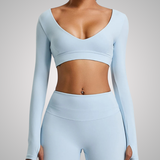 HOUSTON CROPPED LONG SLEEVE