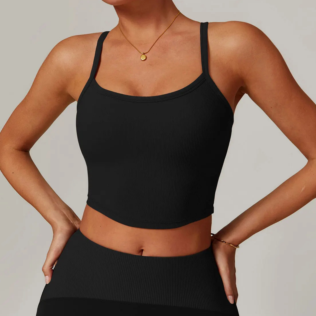 TRACER RIBBED CROP SINGLET