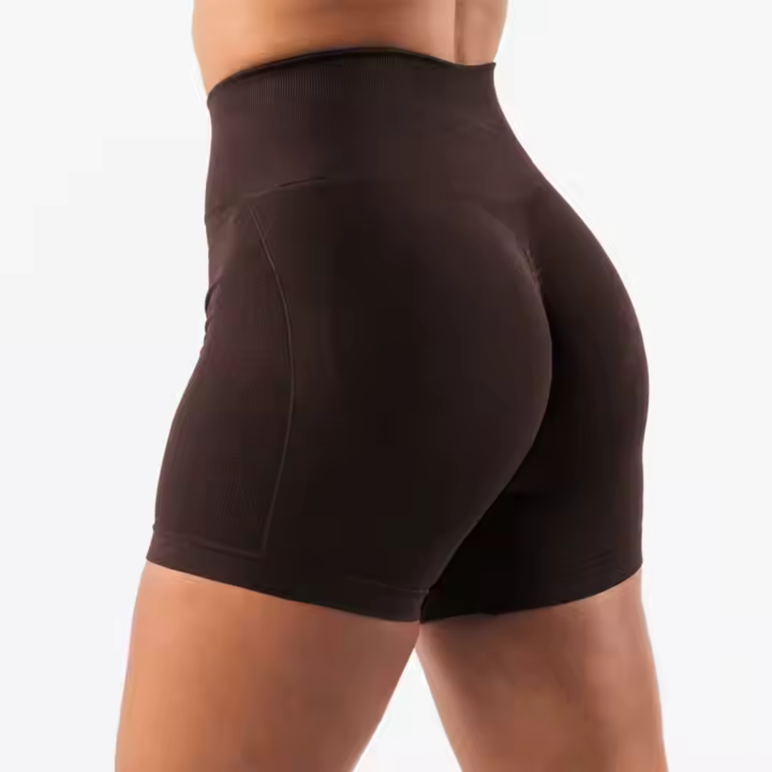 THE ACCENT SEAMLESS BOOTY CONTOUR SHORTS-Shorts-Gym Giants