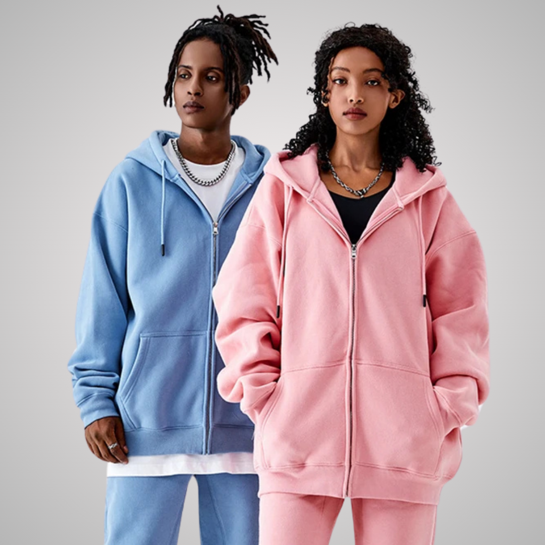 MODENA UNISEX ZIP FRONT HOODIE