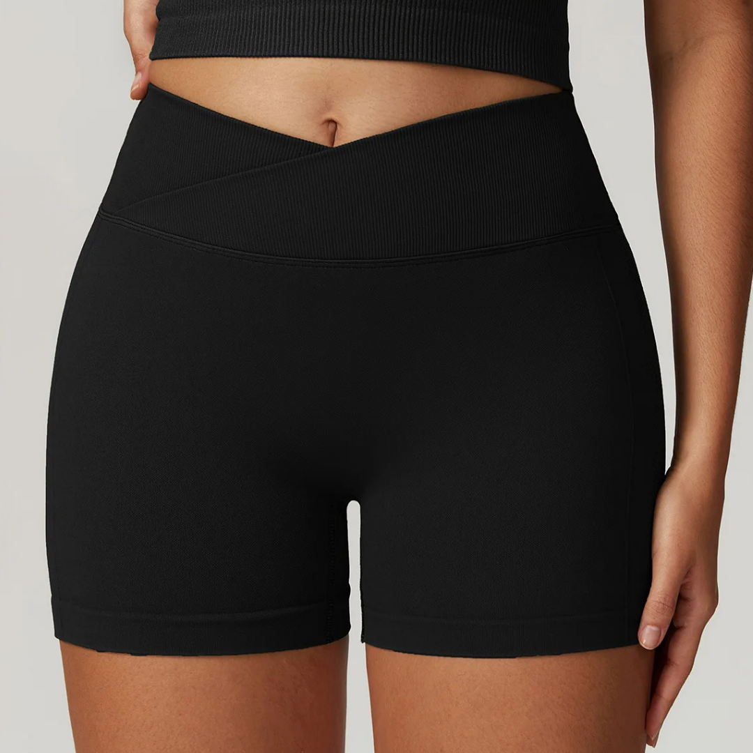 LUMEN V WAISTED SHORTS-Shorts-Gym Giants