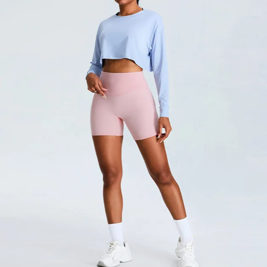 CORINNA CROPPED LONG SLEEVE