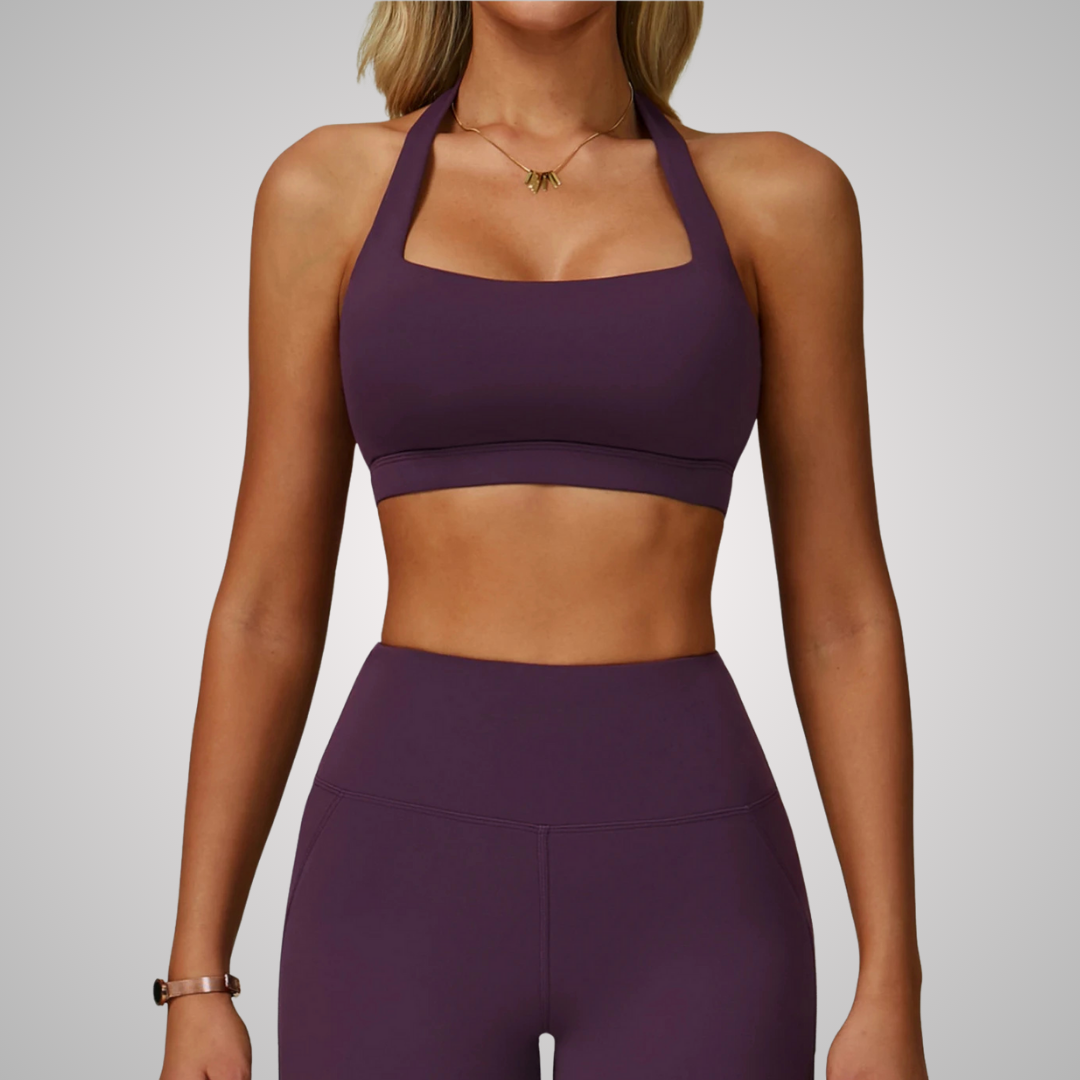 ALETTA HALTER NECK SPORTS BRA