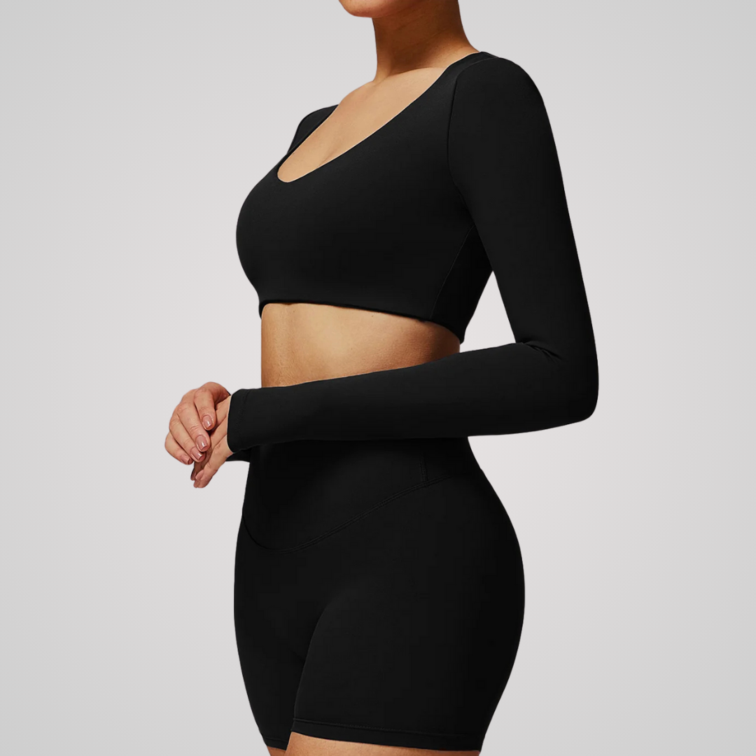 ALINA CROPPED LONG SLEEVE