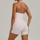 CLOVER HALTERNECK SINGLET & SEAMLESS SHORTS SET