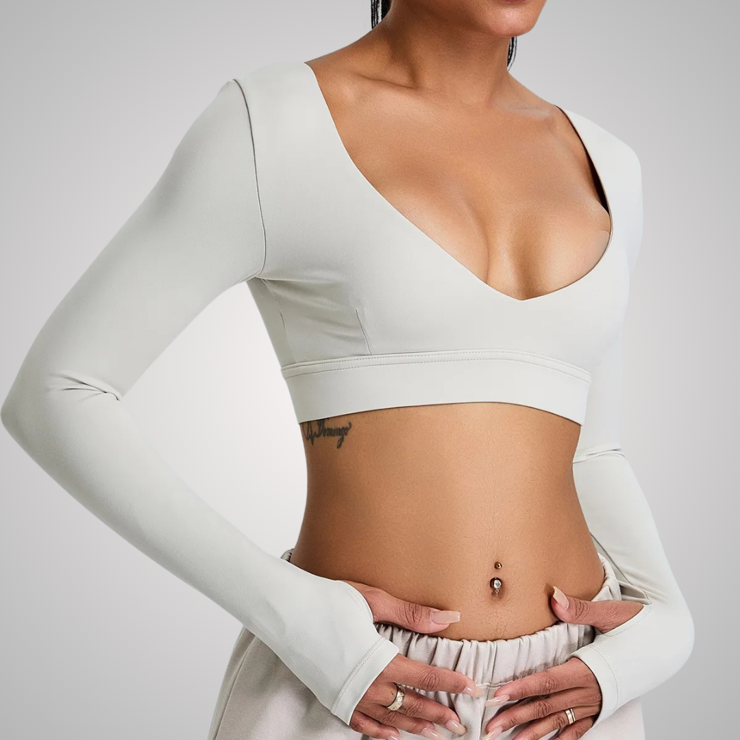 HOUSTON CROPPED LONG SLEEVE