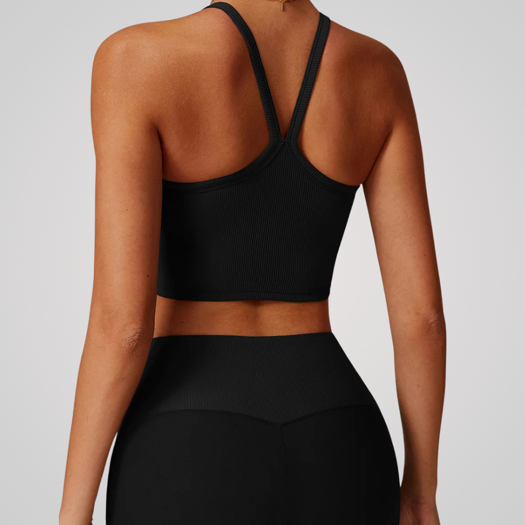 TRACER RIBBED CROP SINGLET