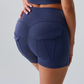 VIANA SEAMLESS MID-RISE SHORTS