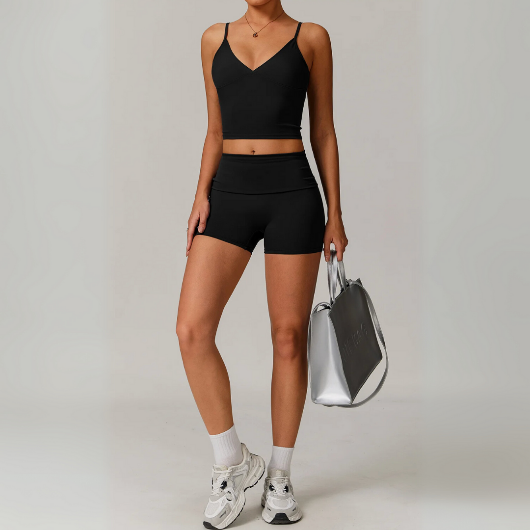 THE PLUNGE SINGLET & SHORTS SET