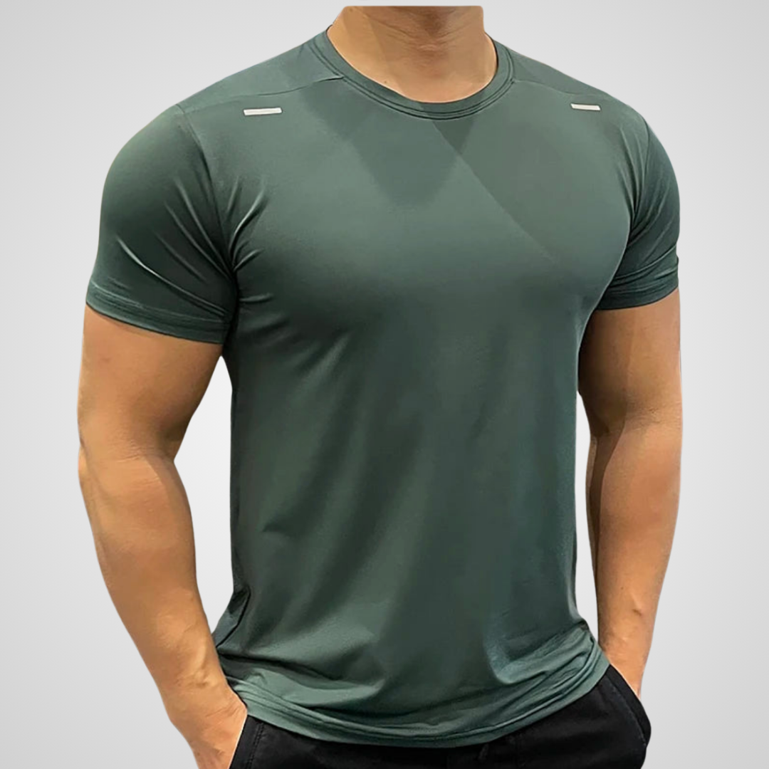 THE TITAN QUICK-DRY REFLECTIVE TEE-T-Shirts-Gym Giants