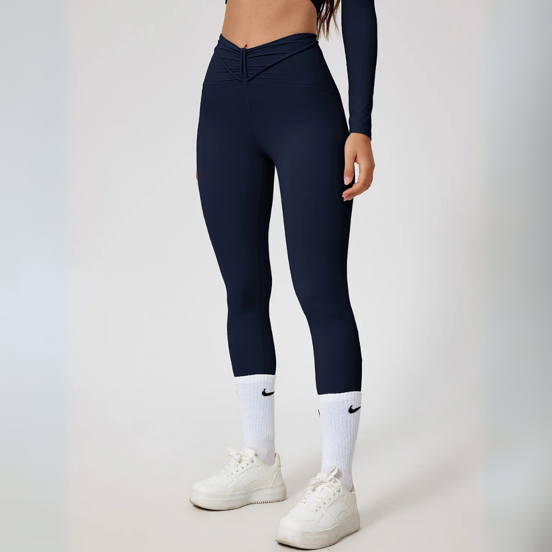 LYSARA LONG SLEEVE TOP AND HIGH-WAIST LEGGINGS SET