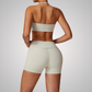 THE ARBOR HALTER SPORTS BRA & SEAMLESS SHORTS SET