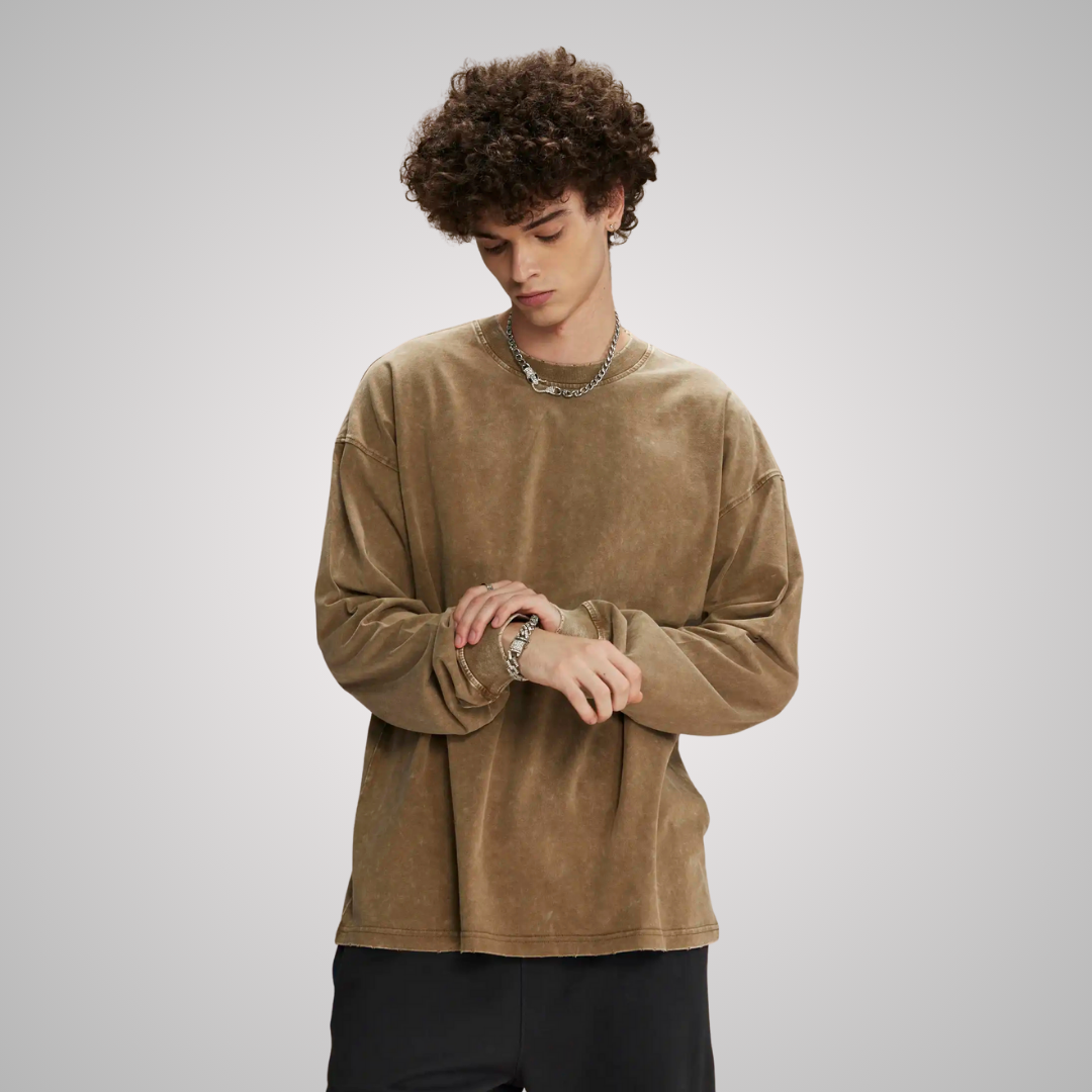 THE TURO DISTRESSED LONG SLEEVE
