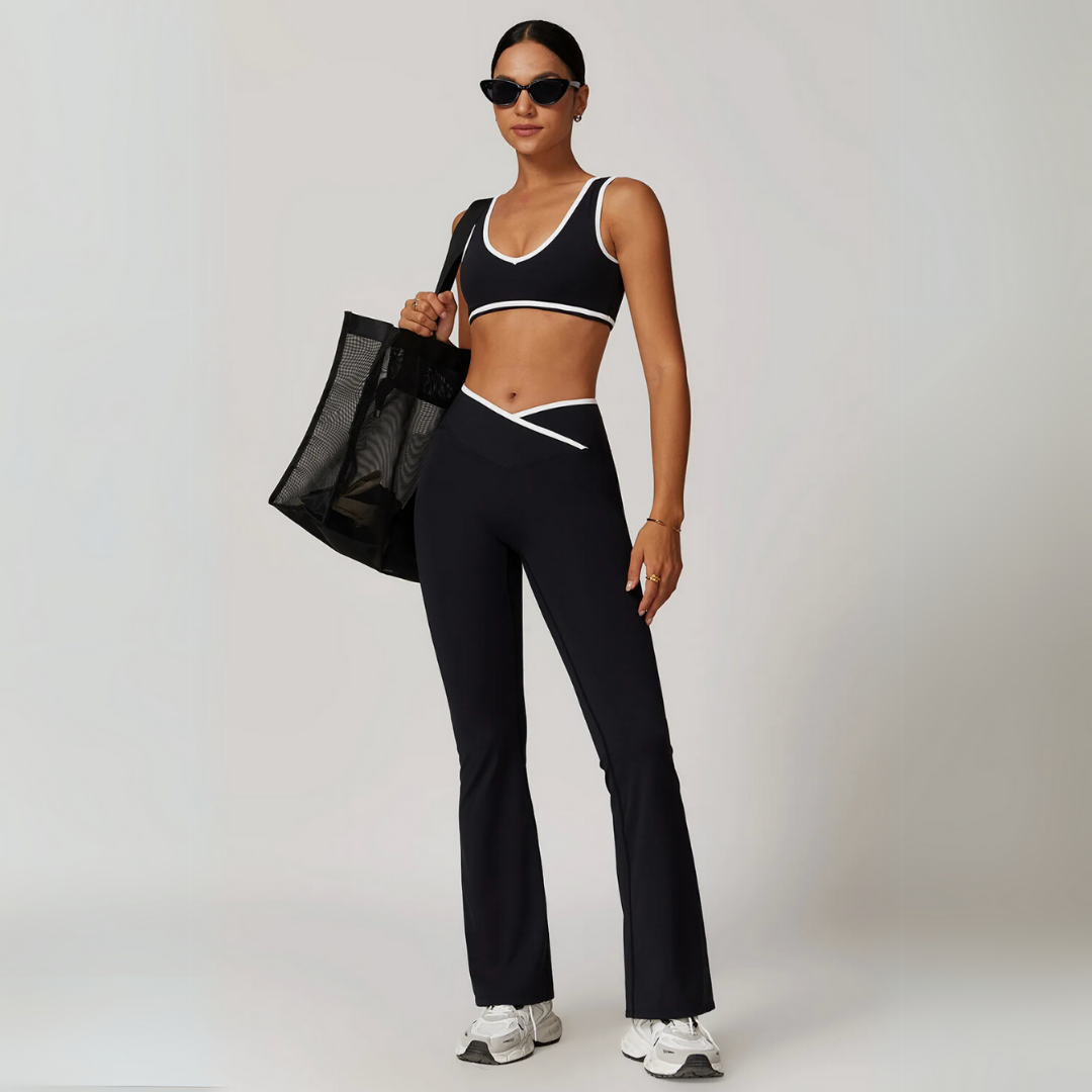 THE SERINA CONTOUR FLARE LEGGINGS