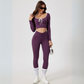 LYSARA LONG SLEEVE TOP AND HIGH-WAIST LEGGINGS SET