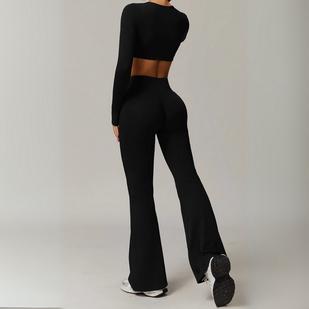 ALINA FLARED MID-RISE LEGGINGS