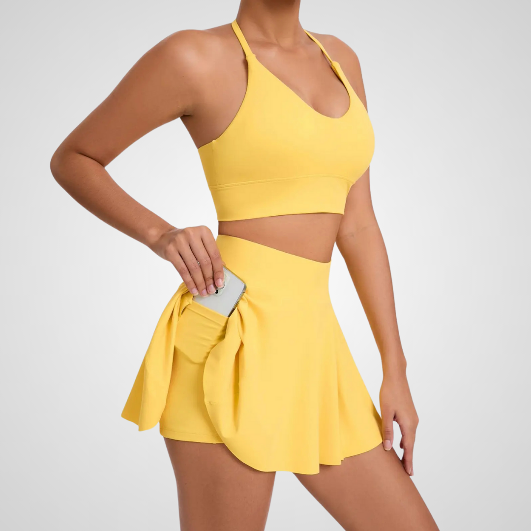 KARELIA HALTER TENNIS SKORT SET