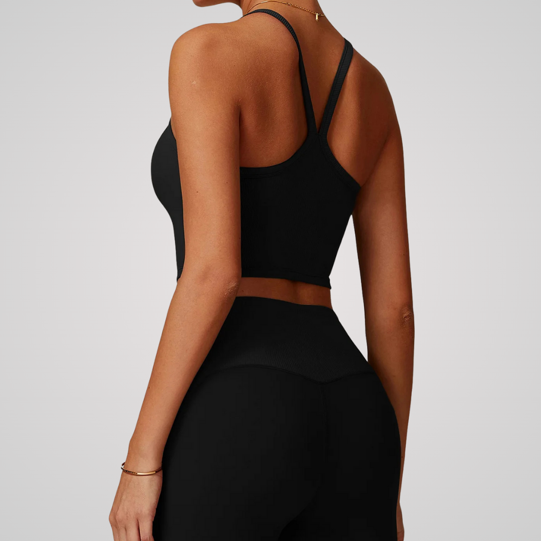 TRACER RIBBED CROP SINGLET