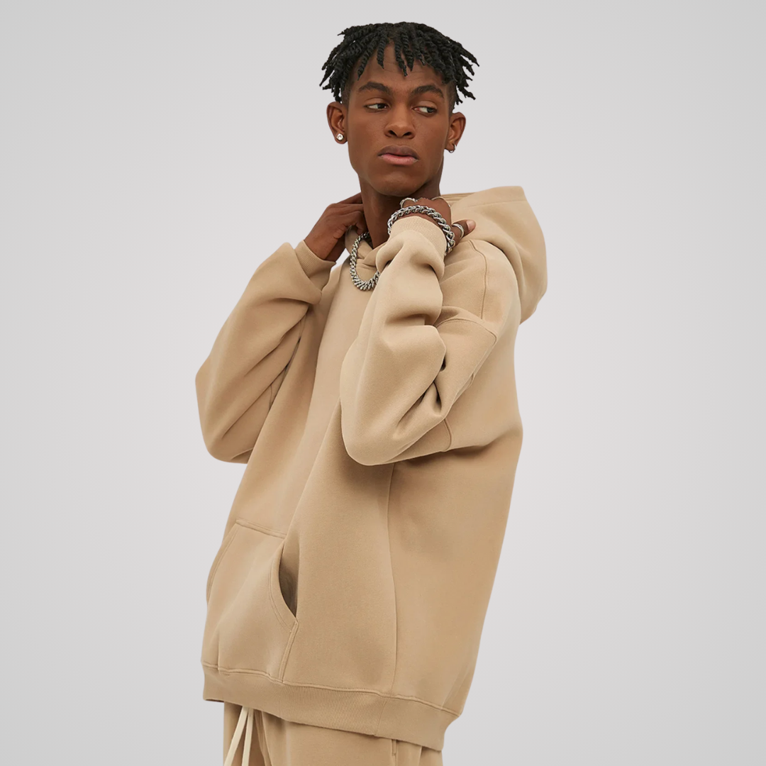 VEIL FLEECE-LINED UNISEX COTTON HOODIE