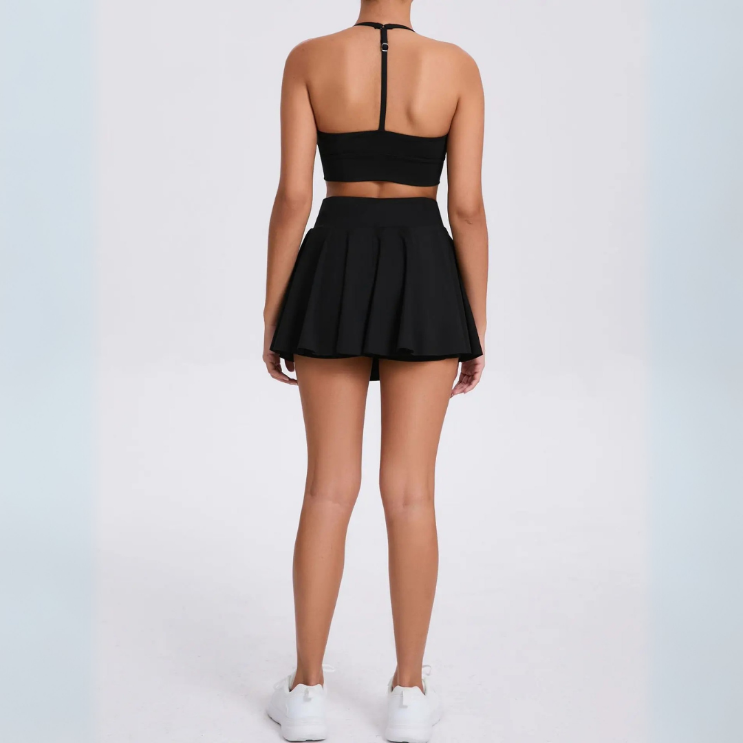 KARELIA HALTER TENNIS SKORT SET