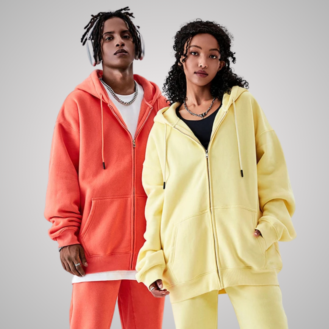 MODENA UNISEX ZIP FRONT HOODIE