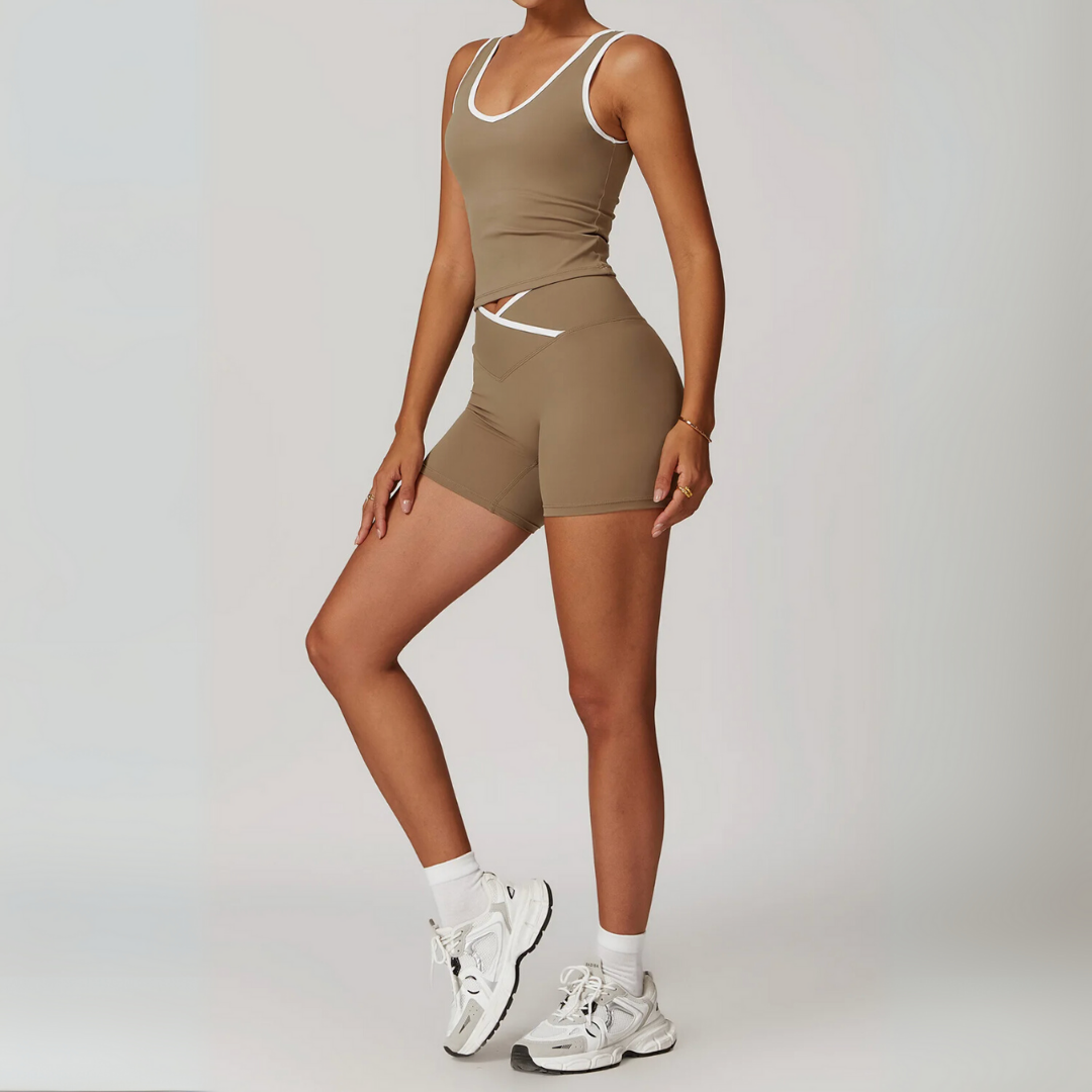 ARALINA SHORTS & SINGLET SET