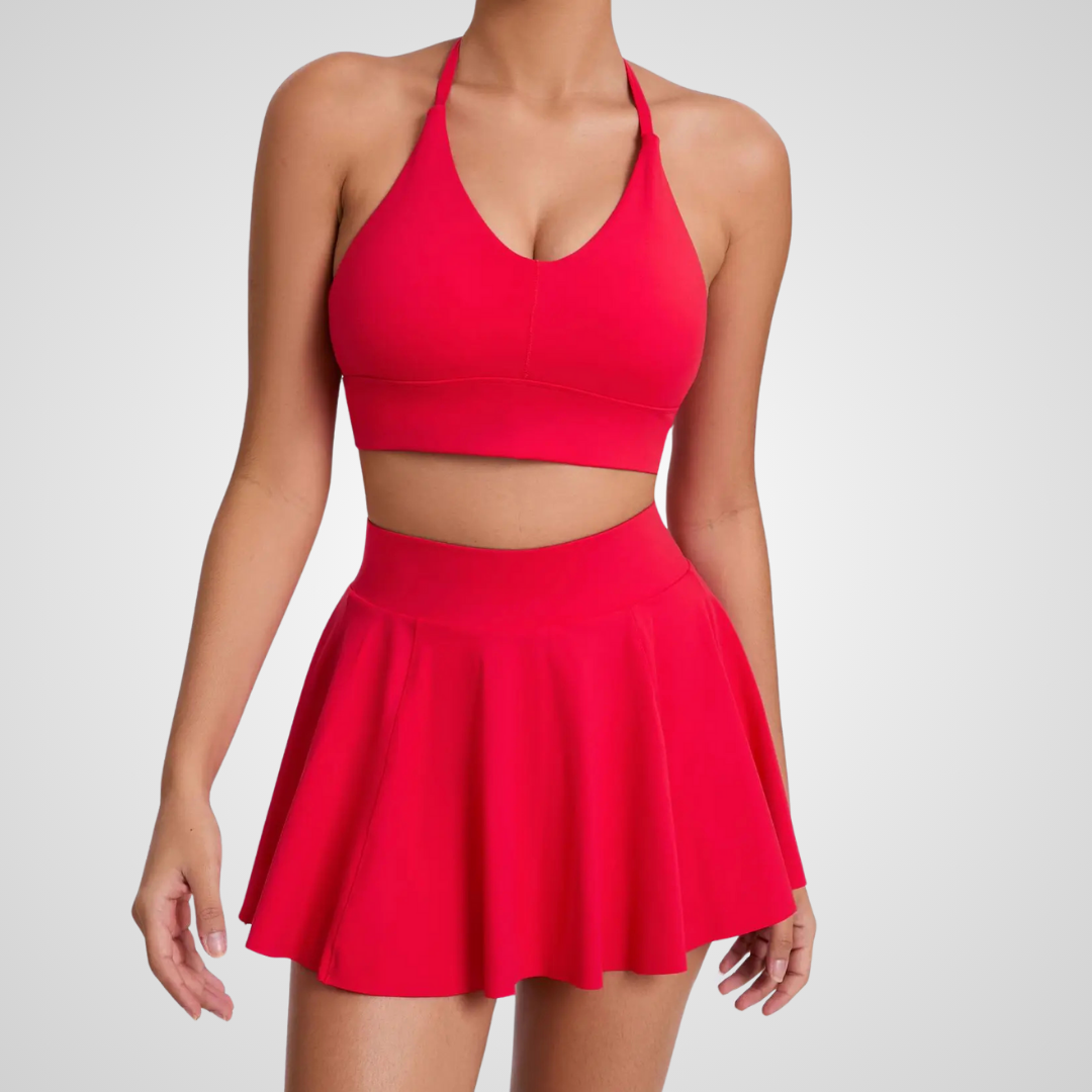 KARELIA HALTER TENNIS SKORT SET